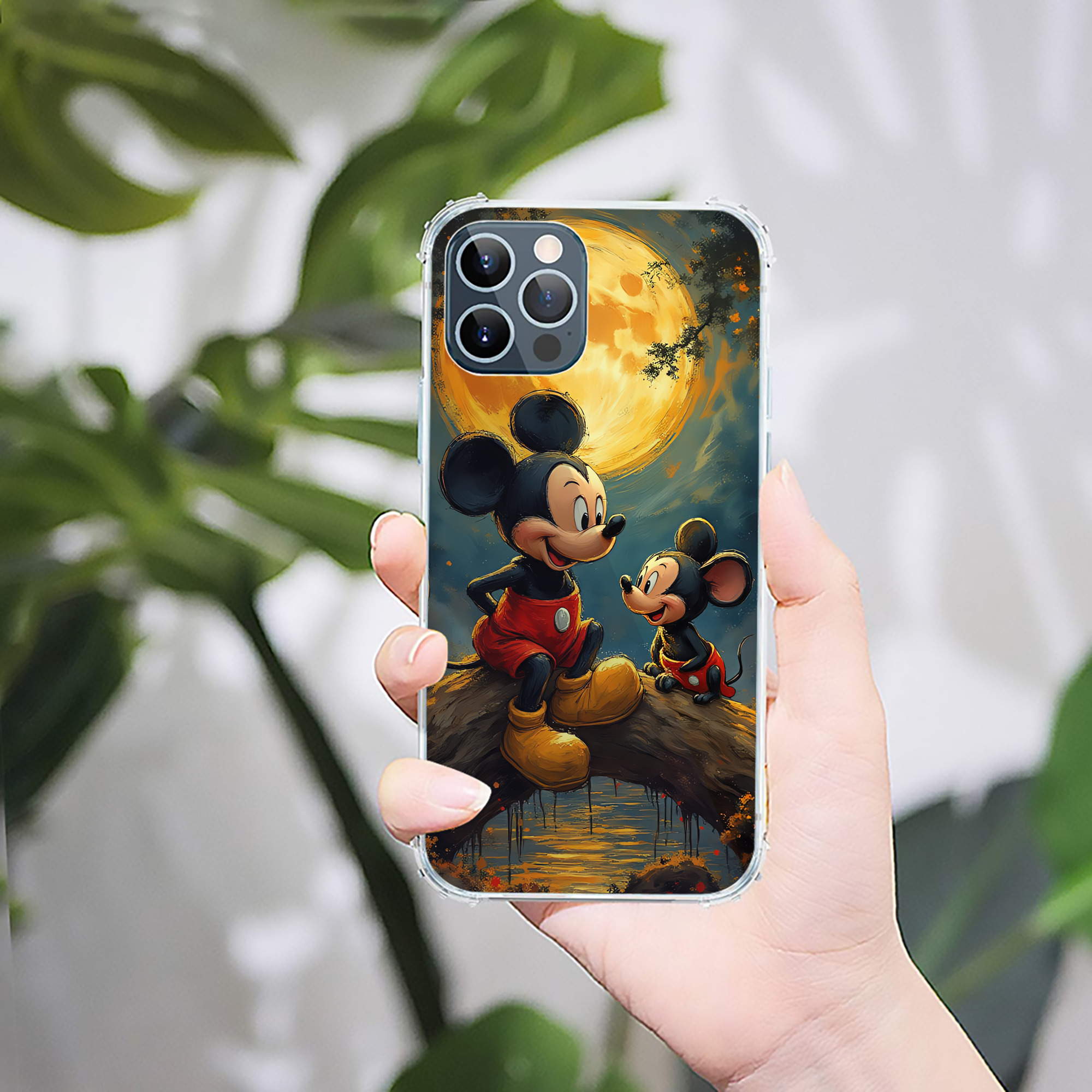 ミッキーマウス Mickey Mouse 【iPhone 12シリーズ対応】透明スマホケース（クリアソフトケース）